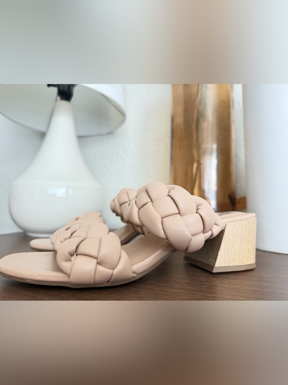 DV Dolce Vita Women's Stacey Braided Sandals in nude 7.5 natural nude color - Picture 4 of 13